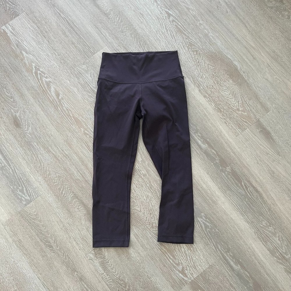 Lululemon Wunder Under Crop (Hi-Rise) Full-On Luxtreme Sz 6
